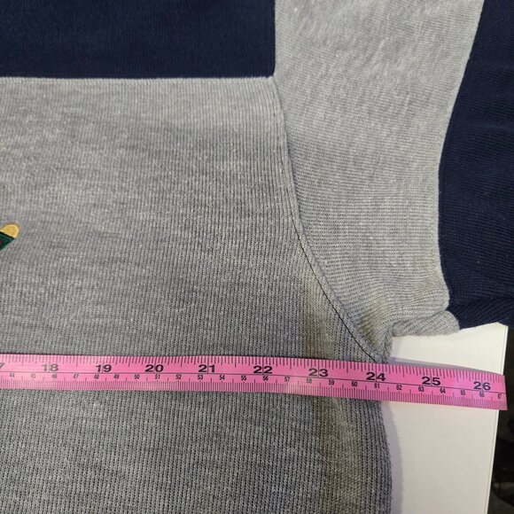 Vintage Royal Caribbean International Men's Sweater Stripe Blue/Grey - Size XL - Picture 5 of 6